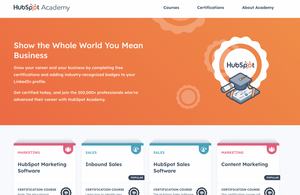 Hubspot Academy